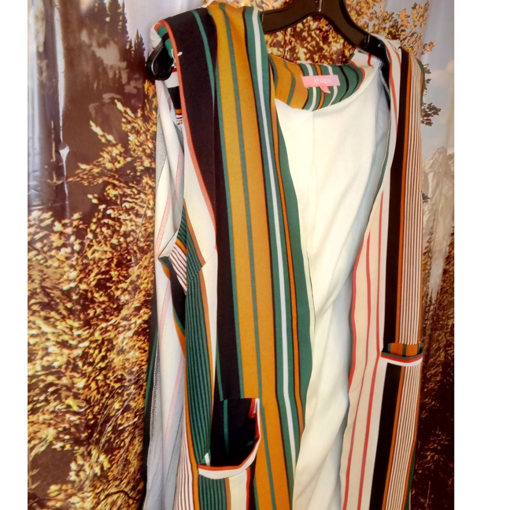 XTAREN Shawl Collar Longline Coat, S |Cape||Green|